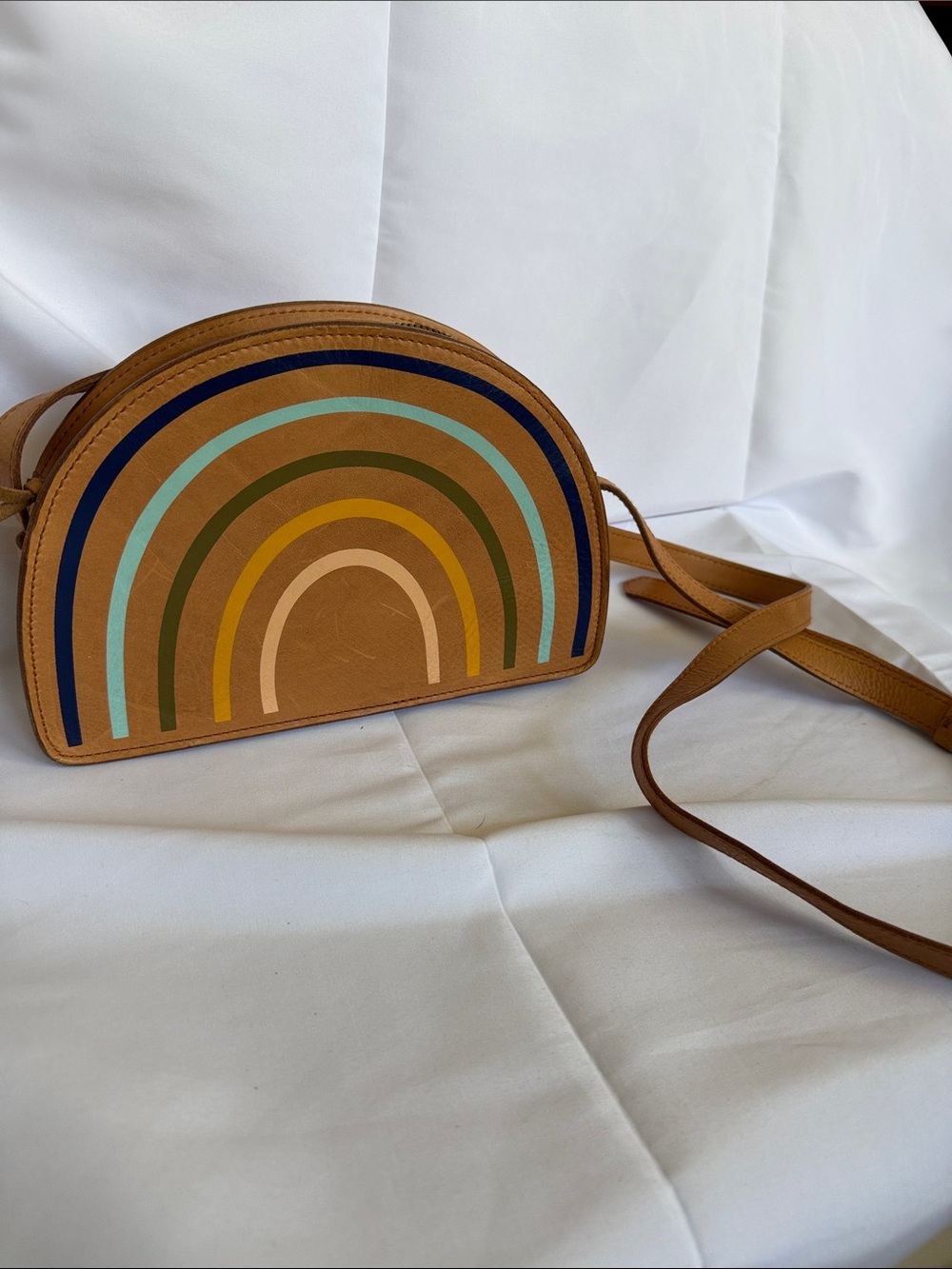 Madewell Tan Rainbow Arch Crossbody Purse